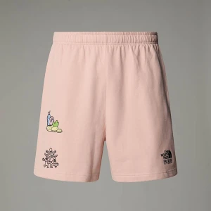 The North Face Luźne Szorty Unisex Mountain Cleanup Pink Moss Rozmiar  male