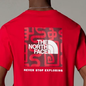 The North Face Luźny T-shirt Lny Tnf Red Rozmiar XS male