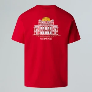 The North Face Luźny T-shirt Unisex Austria Tnf Red Rozmiar XS male