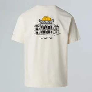 The North Face Luźny T-shirt Unisex Austria White Dune Rozmiar M male