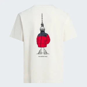 Zdjęcie produktu The North Face Luźny T-shirt Unisex Country Germany White Dune-tnf Red Rozmiar M male