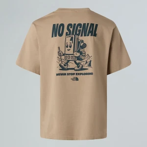 The North Face Luźny T-shirt Unisex No Signal Mushroom Grey Rozmiar XL male