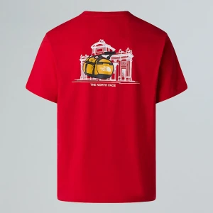 The North Face Luźny T-shirt Unisex Spain Tnf Red Rozmiar XS male