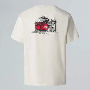 The North Face Luźny T-shirt Unisex Spain White Dune Rozmiar M male