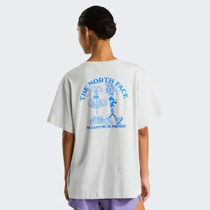 The North Face Luźny T-shirt Unisex Why Can't We Be Friends Cumulus Cloud-active Blue Rozmiar M male