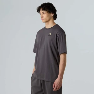 The North Face Luźny T-shirt Unisex Z Grafiką Dome Flower Anthracite Grey Rozmiar XS male