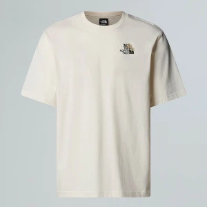 The North Face Luźny T-shirt Unisex Z Grafiką Dome Flower White Dune Rozmiar XS male