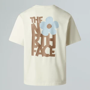 The North Face Luźny T-shirt Unisex Z Grafiką Flower White Dune-latte Rozmiar XXL male