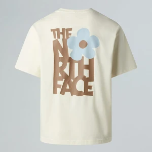 The North Face Luźny T-shirt Unisex Z Grafiką Flower White Dune-latte Rozmiar S male