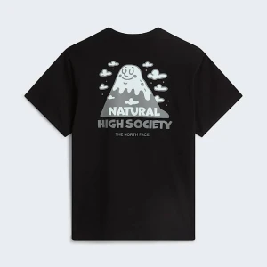 The North Face Luźny T-shirt Unisex Z Grafiką Natural High Society Tnf White Rozmiar XXS male