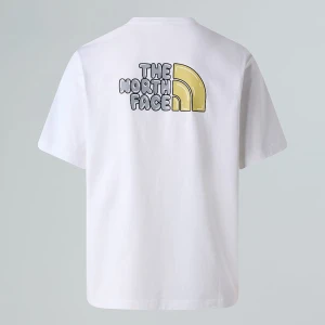The North Face Luźny T-shirt Unisex Z Logo Bubble Tnf White Rozmiar XXS male