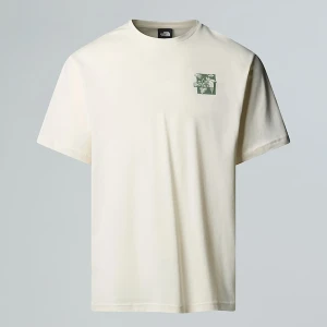 The North Face Luźny T-shirt Z Grafiką Unisex Connect White Dune Rozmiar M male