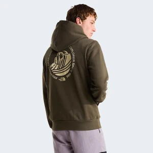 The North Face Męska Bluza Z Kapturem I Grafiką O Regularnym Kroju Monte New Taupe Green Rozmiar XS male