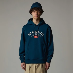 The North Face Męska Bluza Z Kapturem I Grafiką Varsity Midnight Petrol Rozmiar L male