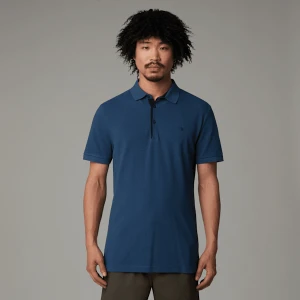 The North Face Męska Dopasowana Koszulka Polo Premium Shady Blue Rozmiar L male