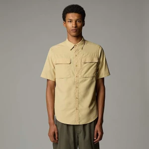 The North Face Męska Koszula Z Krótkim Rękawem Sequoia Khaki Stone-npf Rozmiar XL male