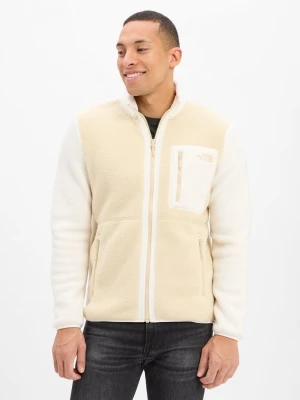 The North Face Męska kurtka polarowa - Yumiori Mężczyźni Sztuczne włókno beżowy|biały wzorzysty,