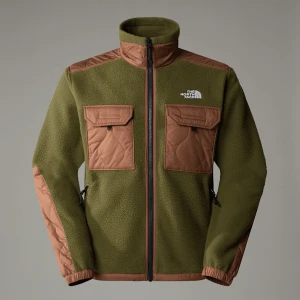 The North Face Męska Kurtka Polarowa Z Zamkiem Błyskawicznym Na Całej Długości Royal Arch Forest Olive-stone Brown-npf Rozmiar S male