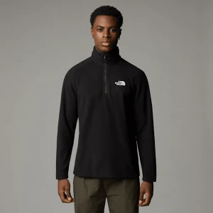 The North Face Męska Kurtka Polarowa Z Zamkiem Błyskawicznym O Długości 1/4 Emilio Tnf Black-tnf White-npf Rozmiar S male