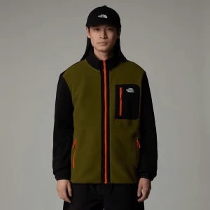 The North Face Męska Kurtka Polarowa Z Zamkiem Na Całej Długości Yumiori Forest Olive-tnf Black-tnf Orange Rozmiar XS male