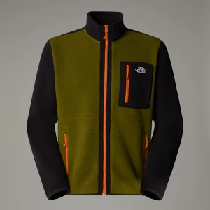 The North Face Męska Kurtka Polarowa Z Zamkiem Na Całej Długości Yumiori Forest Olive-tnf Black-tnf Orange Rozmiar XS male