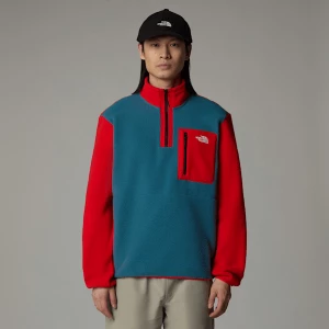 The North Face Męska Kurtka Polarowa Z Zamkiem O Długości 1/4 Yumiori Mallard Blue-high Risk Red-tnf Black Rozmiar XL male