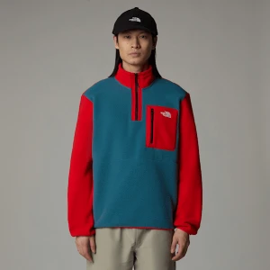 The North Face Męska Kurtka Polarowa Z Zamkiem O Długości 1/4 Yumiori Mallard Blue-high Risk Red-tnf Black Rozmiar XXL male