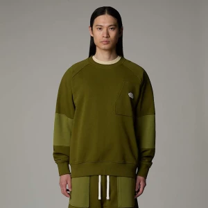 The North Face Męska Luźna Bluza Terry Forest Olive Rozmiar L male