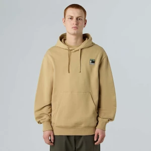 The North Face Męska Luźna Bluza Z Kapturem I Logo Mountain Khaki Stone Rozmiar XS male