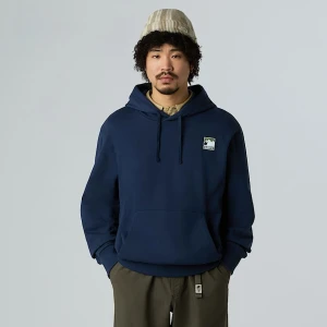 The North Face Męska Luźna Bluza Z Kapturem I Logo Mountain Summit Navy Rozmiar M male
