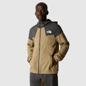 The North Face Męska Wiatroodporna Kurtka Dresowa Z Kapturem Kelp Tan-anthracite Grey Rozmiar S male