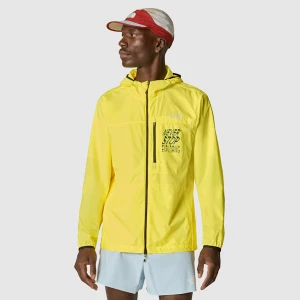 The North Face Męska Wiatroodporna Kurtka Higher Run Lemon Yellow-shady Blue Rozmiar M male