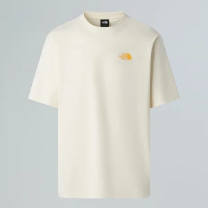 The North Face Męski Luźny T-shirt Expedition White Dune-summit Gold Rozmiar S male