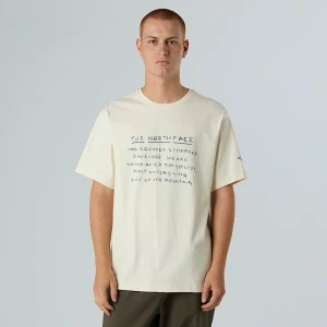 The North Face Męski Luźny T-shirt Tnf Origin White Dune-mineral Ink Rozmiar S male
