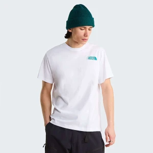The North Face Męski Luźny T-shirt Z Grafiką Retro Trail Tnf White Rozmiar L male