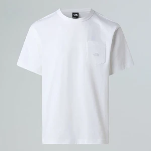 The North Face Męski Luźny T-shirt Z Kieszenią Dome Tnf White Rozmiar S male
