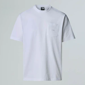 The North Face Męski Luźny T-shirt Z Kieszenią Dome Tnf White Rozmiar XS male