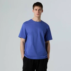 The North Face Męski Luźny T-shirt Z Logo Rmst Indigo Plum Rozmiar S male