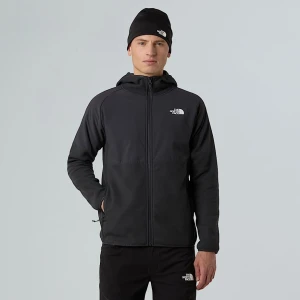 The North Face Męski Polar O Wysokiej Gramaturze Z Zamkiem Na Całej Długości I Kapturem Glacier Asphalt Grey-asphalt Grey-tnf Black Rozmiar M male