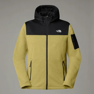 The North Face Męski Polar Z Kapturem Tech Emilio Yellow Silt Heather-tnf Black Heather Rozmiar L male