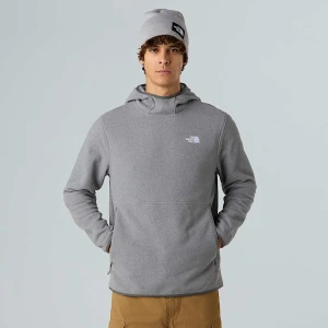 The North Face Męski Polar Z Kapturem Wkładany Przez Głowę Glacier Tnf Mid Grey Heather Rozmiar XL male