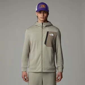 The North Face Męski Polar Z Zamkiem Błyskawicznym Na Całej Długości Mountain Athletics Clay Grey-cavern Grey Rozmiar XXL male