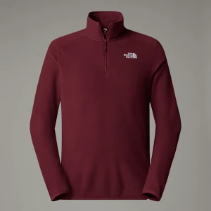 The North Face Męski Polar Z Zamkiem Błyskawicznym O Długości 1/4 100 Glacier Alpine Plum Rozmiar XS male