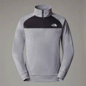 The North Face Męski Polar Z Zamkiem Błyskawicznym O Długości 1/4 Reaxion Tnf Light Grey Heather-asphalt Grey-npf Rozmiar XXL male