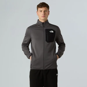 The North Face Męski Polar Z Zamkiem Na Całej Długości Crest Anthracite Grey-tnf Black Rozmiar S male