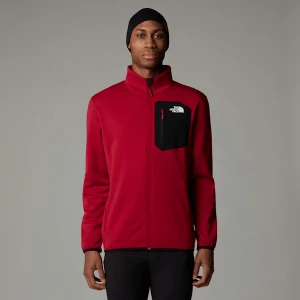 The North Face Męski Polar Z Zamkiem Na Całej Długości Crest Garnet Red-tnf Black Rozmiar S male