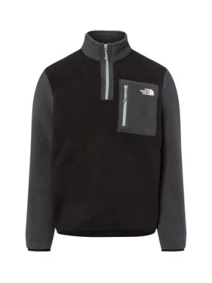 The North Face Męski sweter z polaru Mężczyźni czarny|szary jednolity,