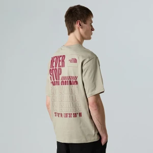 The North Face Męski T-shirt Coordinates Clay Grey Rozmiar L male