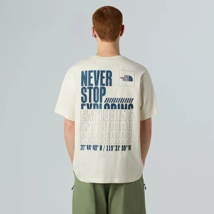The North Face Męski T-shirt Coordinates White Dune Rozmiar M male