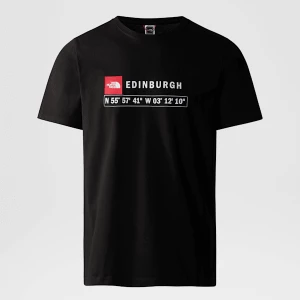 The North Face Męski T-shirt Edynburg Gps Tnf Black Rozmiar M male